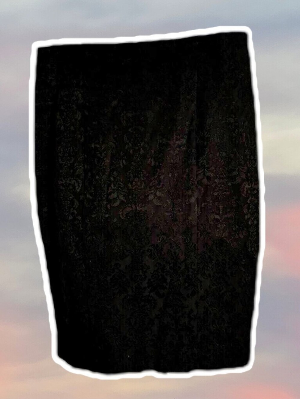 5/$20 Mossimo Black Jacquard Pencil Skirt Size 8
